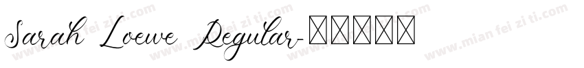 Sarah Loewe Regular字体转换